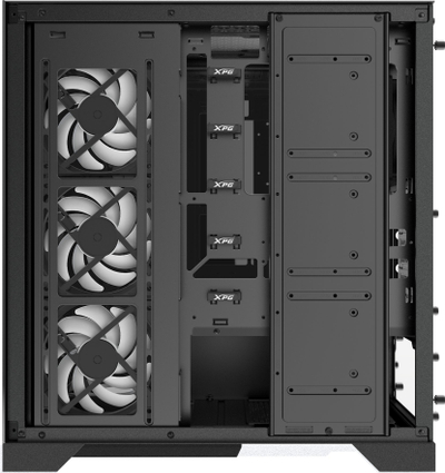 Kase PC XPG Invader X, MIDI Tower ATX, e zezë
