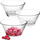 Set pjatash ëmbëlsire qelqi, 300ml, 6 copë, transparent