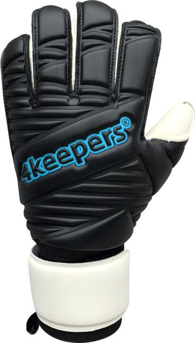 Голмански ракавици 4Keepers Retro IV RF Jr, GIGA GRIP, Roll Finger, црни