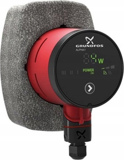 Pompë qarkulluese Grundfos ALPHA1 25-80 180, 3-50W, 1x230V, e kuqe
