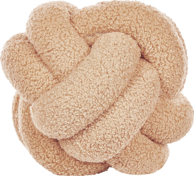 Jastëk dekorativ Beliani MALNI, boucle, 19 x 19 cm, bezhë rëre