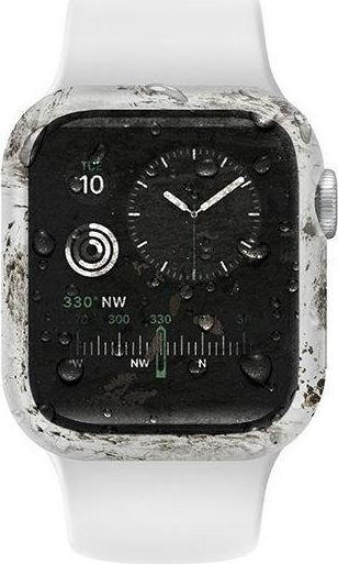 Mbulesë PanzerGlass UNIQ Nautic për Apple Watch 44mm, xham i temperum, IP68, e bardhë