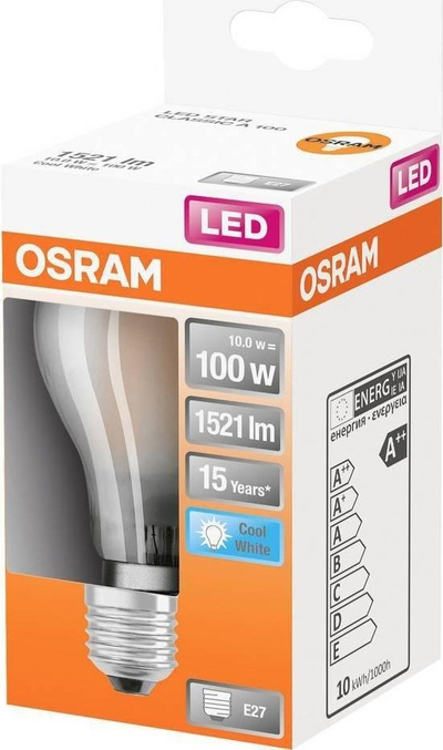 Llambë LED Osram Star Classic A100, E27, 10W, 4000K