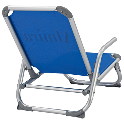 Karrige plazhi Almira HM5053, alumini, 56x70x66 cm, blu