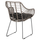 Karrige metali εξteriøre HM5300.10, wicker gri, jastëk poliesteri, e zezë