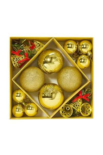 Set Topash dekorues 24/1 kuqe/ gold/a argjendtë. UNIMIKS