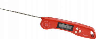Termometër kuzhine elektronik KingHoff KH-1670, LCD, -50°C deri 300°C, i kuq