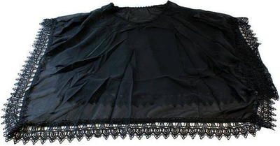 Туника за плажа BQ49A, шифон, 65cm, црна