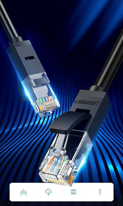 Мрежен кабел Ugreen Ethernet RJ45, Cat.6 UTP, 1m