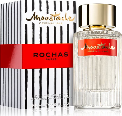 Parfum Rochas Moustache Eau de Toilette, 75 ml, për burra, transparent