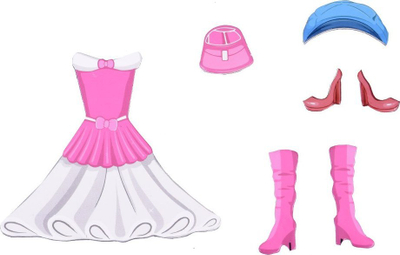 Loja magnetike Jokomisiada Dress the Doll, puzzle me kukull, shumëngjyrëshe