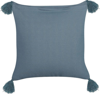 Set me jastëk dekorativë SETARIA Velvet, 45 x 45 cm, me gjethe, blu e errët
