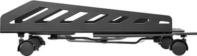 Стенд за куќиште на компјутер Ultradesk Critter, до 25 kg, прилагодлив, црн