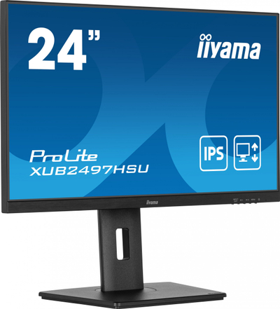 Monitor kompjuteri Iiyama ProLite XUB2497HSU-B1, 24", Full HD, 100Hz, ngjyrë e zezë