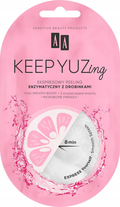 Peeling fytyre AA Cosmetics Keep Yuzing, enzimatik me grimca, 7 ml