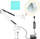 Lampë kozmetike Izoxis 23894, lupë x3, LED me USB, e bardhë