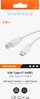 Kabllo printeri Vivanco USB Type C në USB B, 1.8m, e bardhë