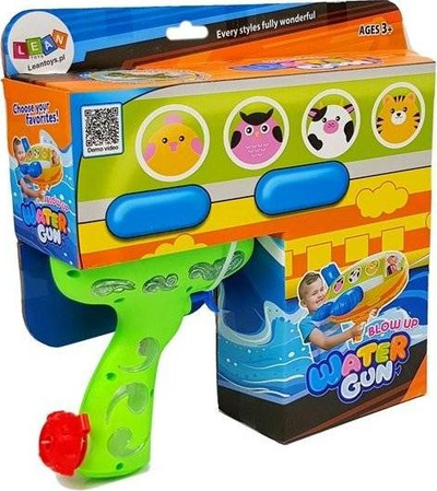 Lodër uji Lean Sport Dinosaur, pistoletë me balonë të fryrë, madhësi e madhe, jeshile portokalli