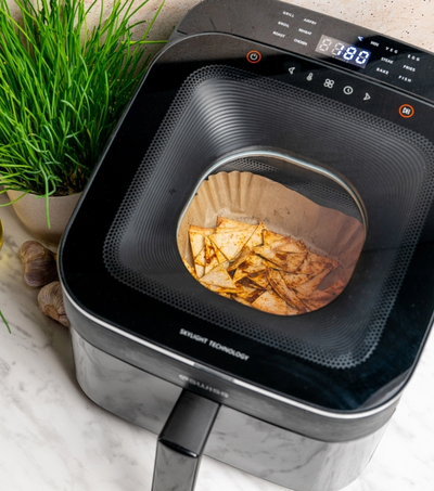 Fryer ajri 4Swiss ABB-225 DoubleCook, ekran me prekje, dritare Skylight, i zi