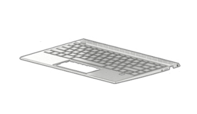 Kapaku i sipërm i laptopit HP L53415-B31, me tastierë, ngjyrë e zezë