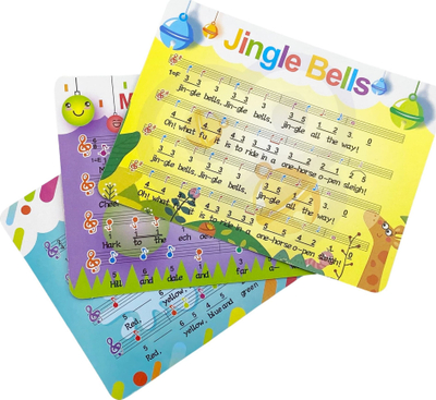 Lodër ksilofon Woopie Happy Rocket Piano, 8 nota, me litar për ta tërheq, shumëngjyrësh