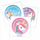 Налепници мотивирачки LearnHow Brave Patient Unicorns, 60mm, 60 парчиња, многуобојни