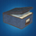 Kuti për rregullim Blue Medium Box, madhësi e mesme, prej materiali tekstil jo të endur, blu