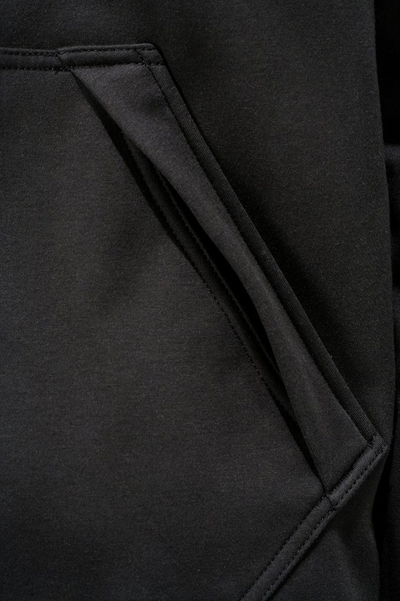 Bluzë me kapuç Carhartt Wip Wind Fighter, me fermar të plotë, Relaxed Fit, e zezë, XL