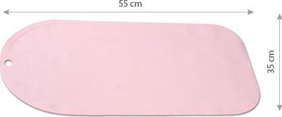 Tapet dushi BabyOno kundër rrëshqitjes ON-2172, 35x55cm, rozë