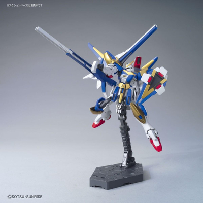 Model kit Bandai HGUC Victory Two Assault Buster Gundam, 1/144, plastik, me shumë ngjyra