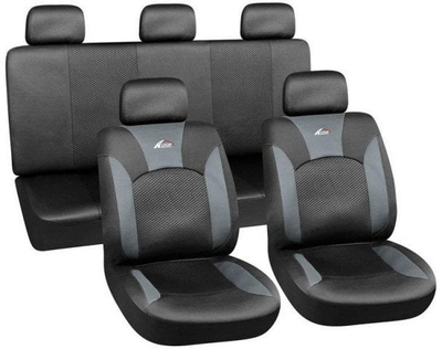 Mbrojtëse sediljesh Autoserio AG-28682/4, poliester, universale, gri