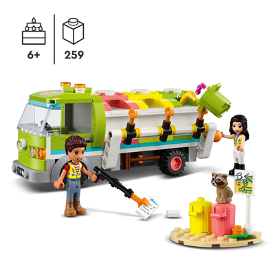 Set lodër LEGO Friends Recycling Truck 41712, 259 copa, 6+, shumëngjyrësh