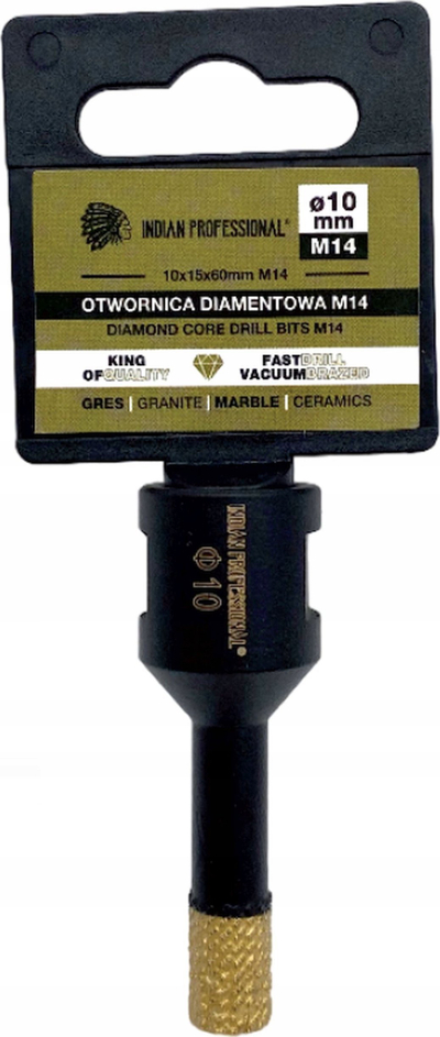 Freza rrethore Indian Professional M14, 10 mm, majë diamanti, për shpim në tharësi