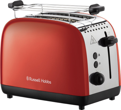 Toster Russell Hobbs Colours Plus 26554-56, 1600W, 2 vrima t’gjata, i kuq