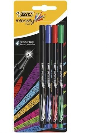 Set lapsash Bic Fineliner, 0.4 mm, 4 copë