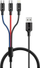 Kabllo karikimi CONNECT IT PowerLink 3in1, USB në USB C Lightning MicroUSB, 2m, i zi
