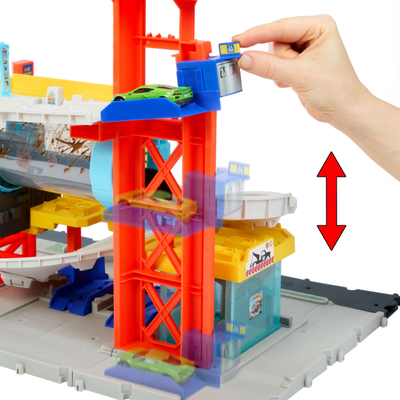 Set loje me makina Matchbox Super Auto Center, 33 pjesë, për kalamaj