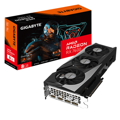 Графичка картичка GIGABYTE Gaming AMD Radeon RX 7600, OC, 8 GB GDDR6