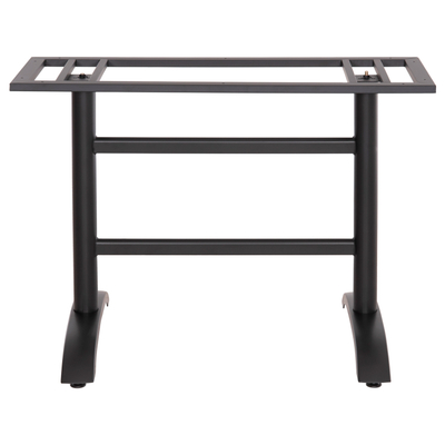 Bazë dyshe tavoline Metal HM468.11, 100x40x73 cm, e zezë mat