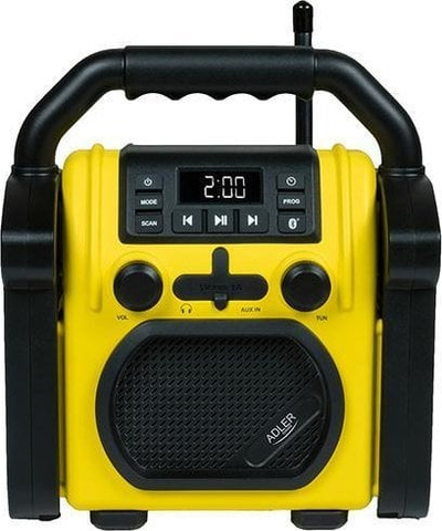 Radio pune Adler AD 1911, Bluetooth, IPX54, e zezë
