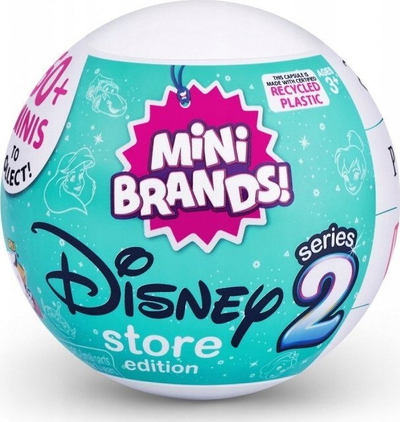 Lodër kapsulë me surpriza ZURU Mini Brands Disney Store Seria 2, 5 surpriza, për koleksionistë, shumëngjyrëshe