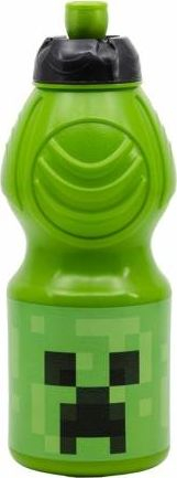 Спортско шише Stor Minecraft Creeper, 400 ml, пластика без BPA, зелено