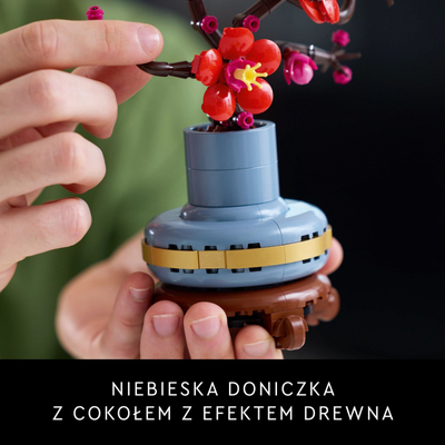 Set LEGO Icons Plum Blossom, model për zbukurim, për të rritur, shumëngjyrësh