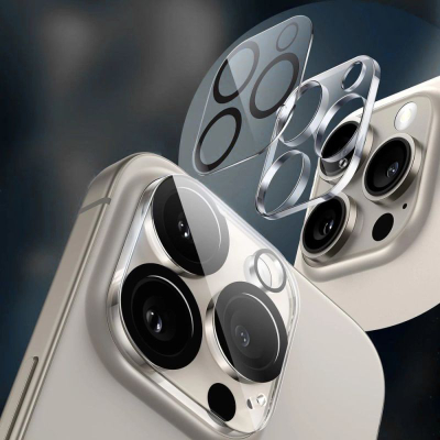 Mbulesë kamere Tech-Protect Cam Fit+ për iPhone 14, 14 Plus, 15, 15 Plus, xham 9H, transparente