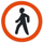 Ngjitëse paralajmëruese Prohibited, 130x130mm, plastike, shumëngjyrëshe