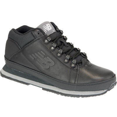 Патики New Balance M H754LLK, кожа, гумен ѓон, црни
