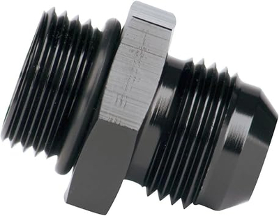 Fiting adaptues ORB 10 në AN 10, alumini 6061 T6, i zi