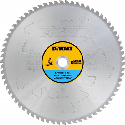 Teh rrethor DeWALT për shumë lloj materialesh, 1 copë, i verdhë