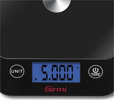 Peshore kuzhine digjitale Girmi PS2500, 1g deri 5kg, ekran digjital, e zezë