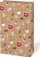 Qese dhuratash Christmas Gift Bag Eco Kraft MFP, letre, 15 x 27 x 9 cm, kraft me motive festive